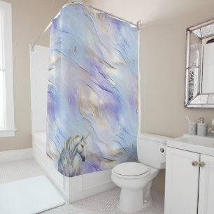 Rideaux De Douche Purple Gold Dream Unicorn