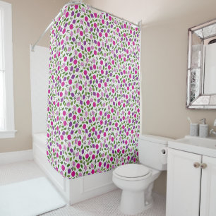 Rideaux De Douche Purple rose moderne imprimé