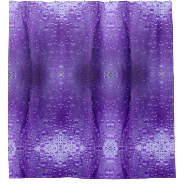 Rideaux De Douche Purples Ikat Zen (Devant)