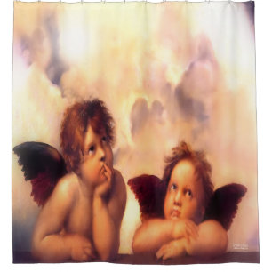 Rideaux De Douche Putti Pair of Angels