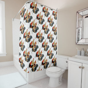 Rideaux De Douche Quatre gamecocks