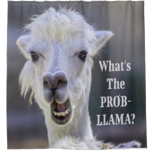 Rideaux De Douche Qu'est-ce que le Prob-Llama ? Jote Drôle LLAMA