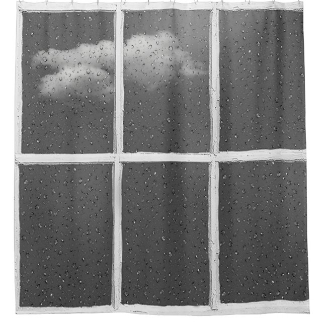 Rideaux De Douche Raindrops sur WIndow (Devant)