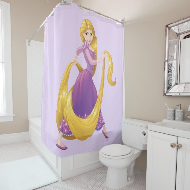 Rideaux De Douche Rapunzel| Grosse fête des cheveux (En situation)