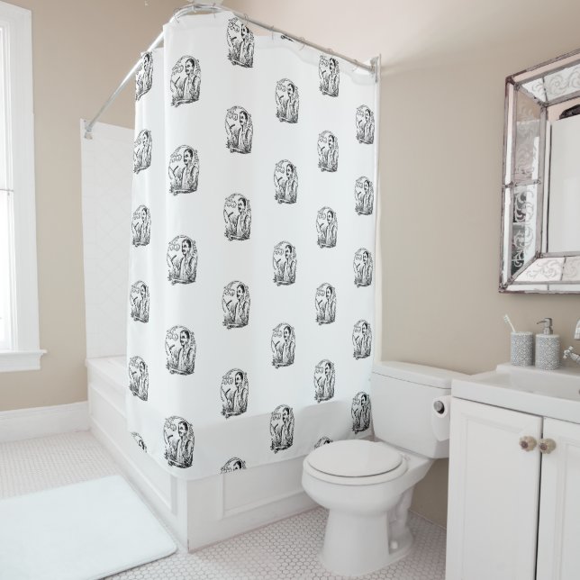 Rideaux De Douche Rasoir traditionnel (En situation)