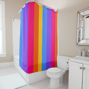 Rideaux De Douche Rayures arc-en-ciel