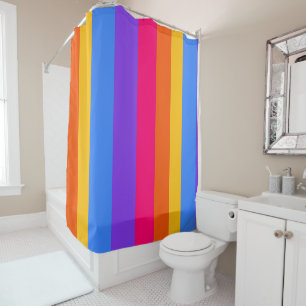 Rideaux De Douche Rayures arc-en-ciel