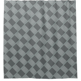 Rideaux De Douche Rayures géométriques grises diagonales subtiles