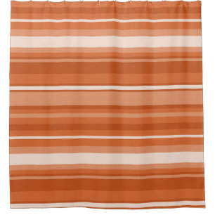 Rideaux De Douche Rayures orange