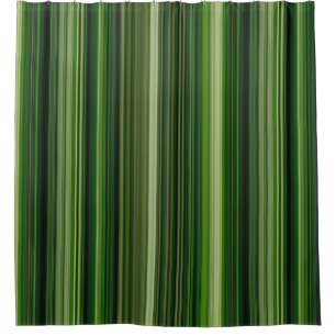 Rideaux De Douche Rayures vert foncé