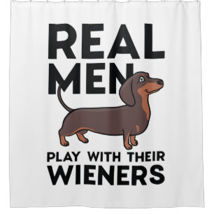 Rideaux De Douche Real Men Wieners