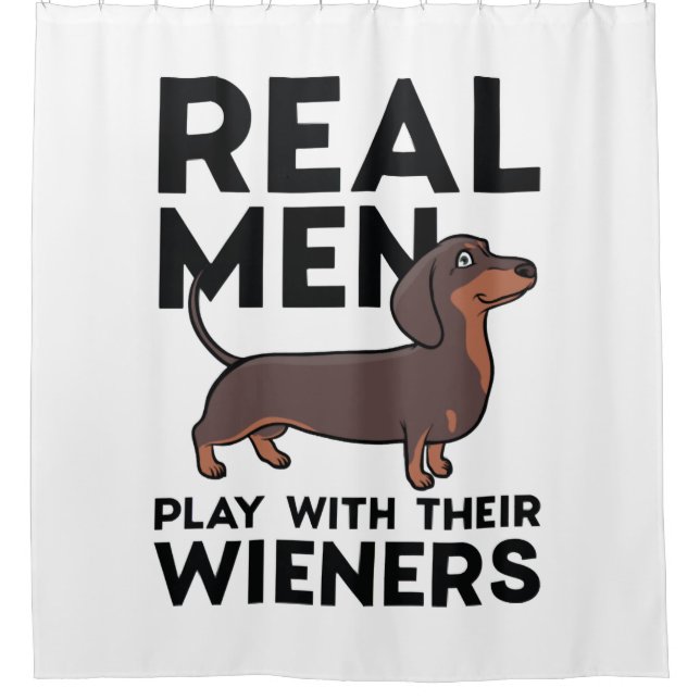 Rideaux De Douche Real Men Wieners (Devant)