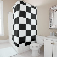 Rectangles Checkered noirs et blancs audacieux