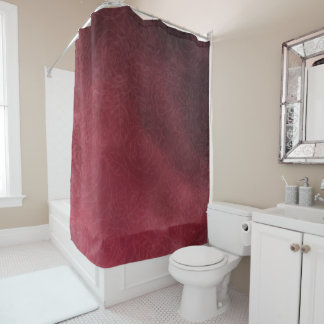 Rideaux De Douche Red Flowers print shower curtain