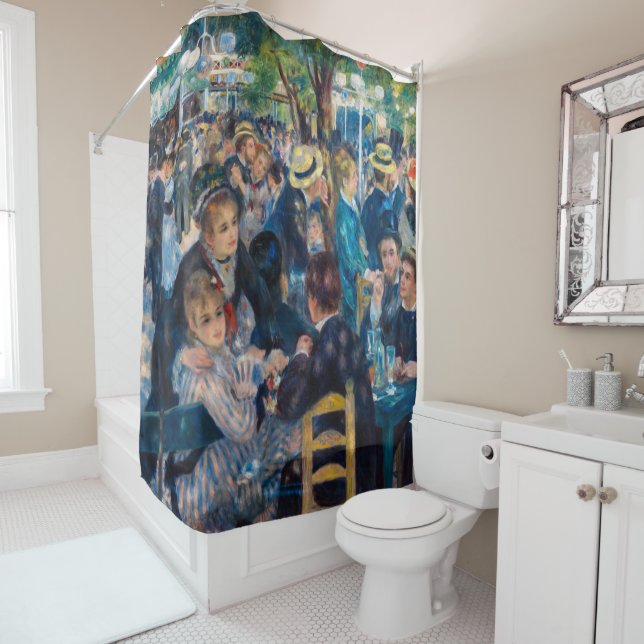 Rideaux De Douche Renoir - Danse au Moulin de la Galette (En situation)