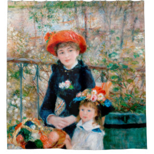 Rideaux De Douche Renoir "deux soeurs (sur la terrasse) "