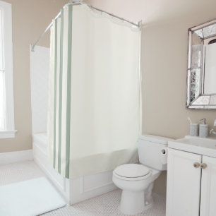 Rideaux De Douche Respirer & Commencer Minimaliste Sage Rayure