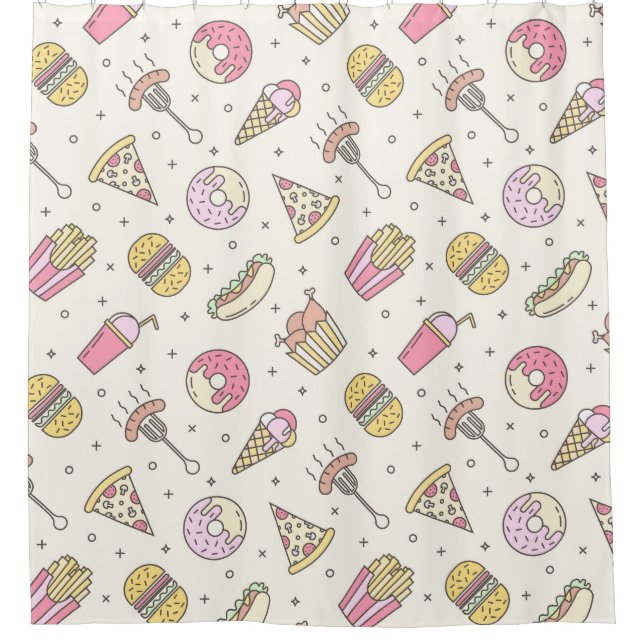 Rideaux De Douche Restauration rapide (Devant)