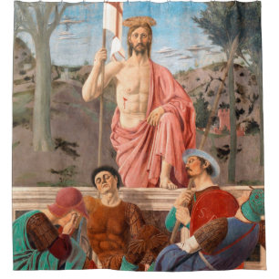 Rideaux De Douche Resurrection Of Christ By Piero della Francesca
