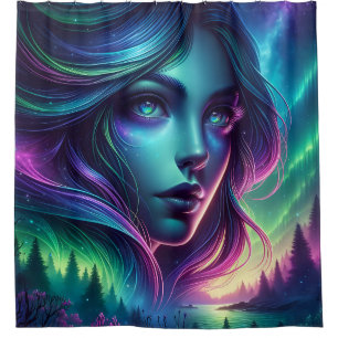 Rideaux De Douche "Retraite Aurora de Mermaid"