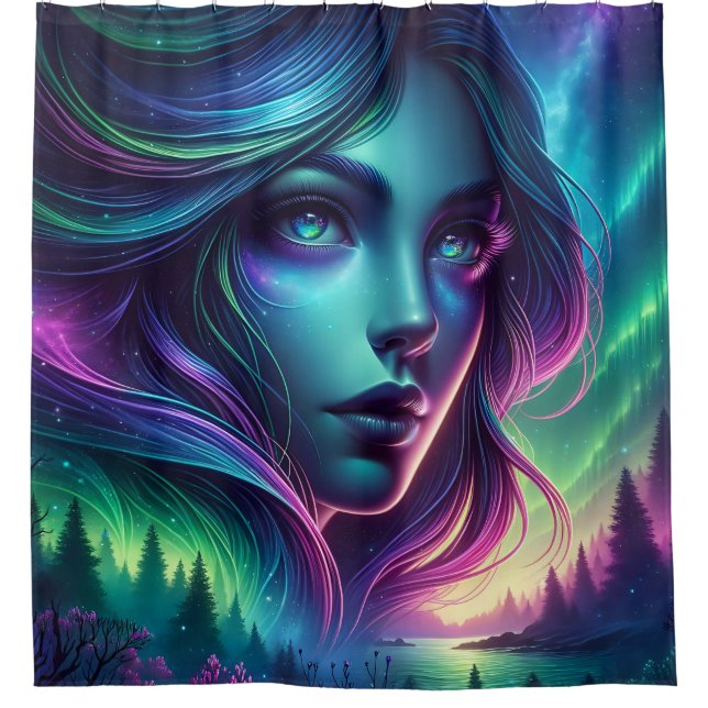 Rideaux De Douche "Retraite Aurora de Mermaid" (Devant)