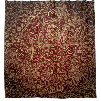 Rideaux De Douche Rétro beau bohémien coloré de Boho