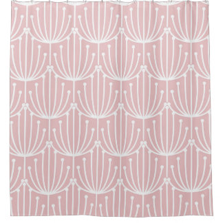 Rideaux De Douche Rétro, Floral, Chic, Motif, Rose