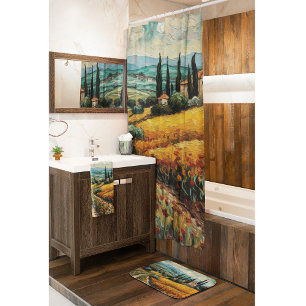 Rideaux De Douche Rêves toscans dorés