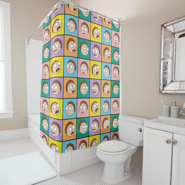 Rideaux De Douche RICK ET MORTY™ | Morty's Moods (En situation)
