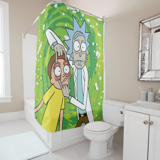 Rideaux De Douche RICK ET MORTY™ | Regardez Ça (En situation)