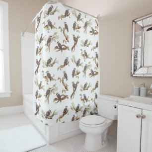 Rideaux De Douche Rire Kookaburra Eucalyptus d'oiseaux australiens