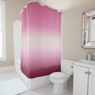 Rideaux De Douche Romantique rose et jolie crème ivoire Ombre