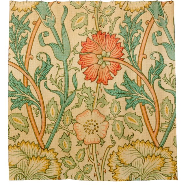 Rideaux De Douche Rose Et Rose Par William Morris (Devant)