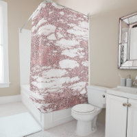 Rose Gold Rose Pailleté Marbre Pailletant Glamour