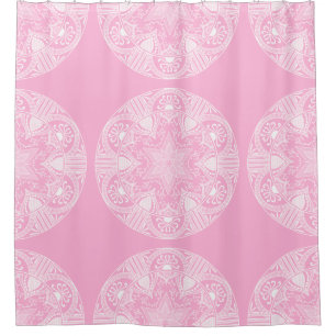 Rideaux De Douche Rose Mandala
