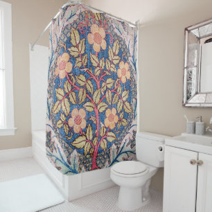 Rideaux De Douche Rose Wreath, William Morris