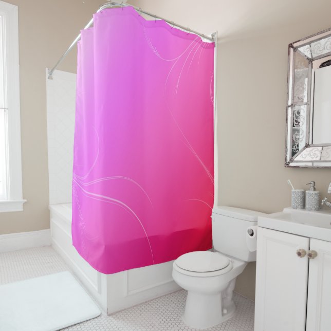 Rideaux De Douche Roses indien (En situation)