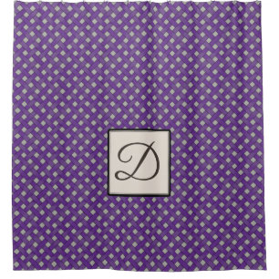 Rideaux De Douche Rotin tressé violet sur couleur personnalisée av
