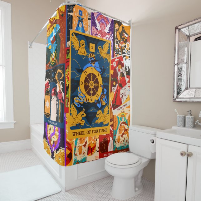 Rideaux De Douche Roue de fortune (En situation)