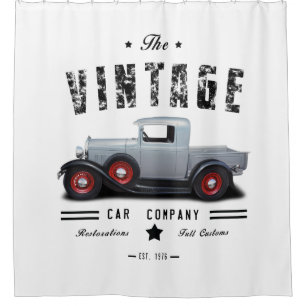 Rideaux De Douche Rue Rod de Vintage Car Company