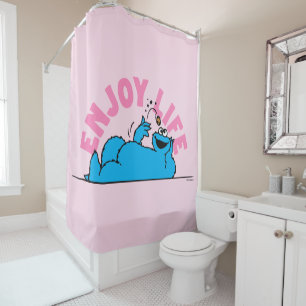 Rideaux De Douche Rue Sésame   Cookies Monster Enjoy Life