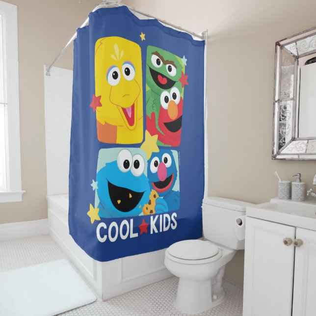 Rideaux De Douche Rue Sésame | Enfants Cool (En situation)