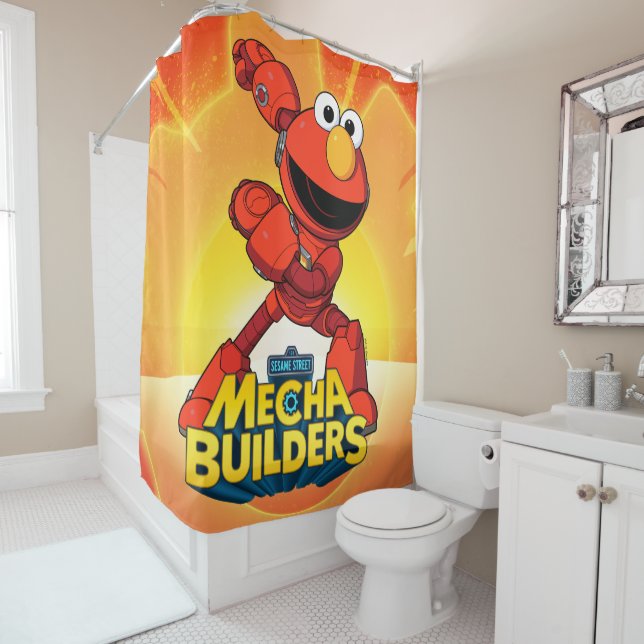 Rideaux De Douche Rue Sésame | Mécaniciens Elmo (En situation)