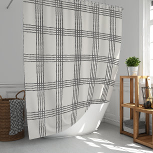 Rideaux De Douche Rustique géométrique moderne minimaliste Plaid