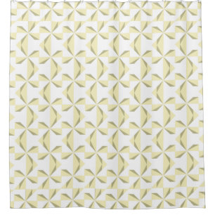 Rideaux De Douche Sage et Crème Pinwheel