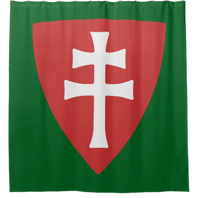 Rideaux De Douche saint stephen croix hongroise symbole hongrie roi (Devant)