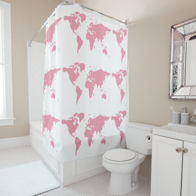 Rideaux De Douche salle de bain girly (En situation)