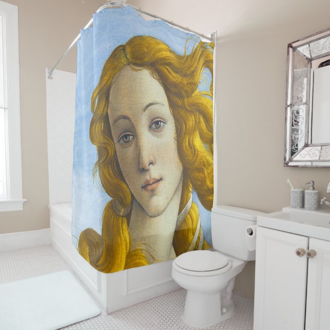 Rideaux De Douche Sandro Botticelli - Détail de la naissance de Vénu (En situation)