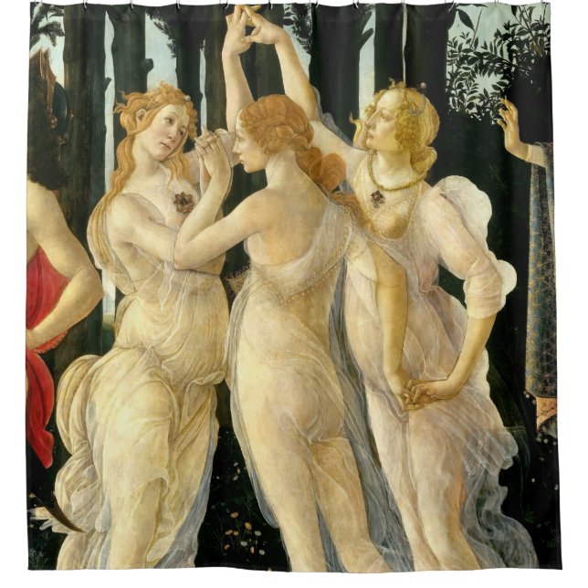 Rideaux De Douche Sandro Botticelli "Primavera - Trois Graces" (Devant)