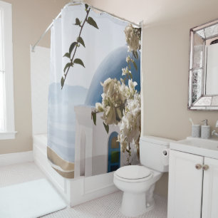 Rideaux De Douche Santorin Oia #3